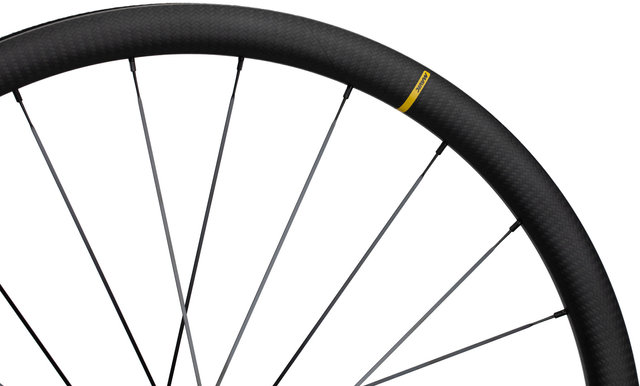 Mavic Juego de ruedas Cosmic SL 32 Disc Center Lock Carbon - negro/Juego 28" (RD 12x100 + RT 12x142) SRAM XDR