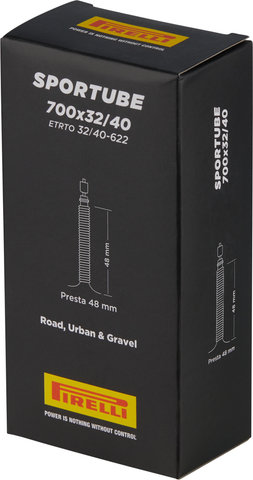 Pirelli Chambre à Air SporTube pour 28" - universal/Valve Presta (SV)/32-622 bis 42-622/32-40 x 622 SV 48 mm/48 