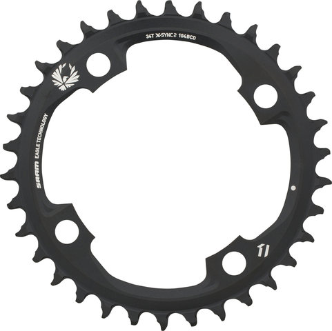 SRAM Kettenblatt X-Sync 2 für X01/XX1/GX Eagle, 104 mm - black/34 Z