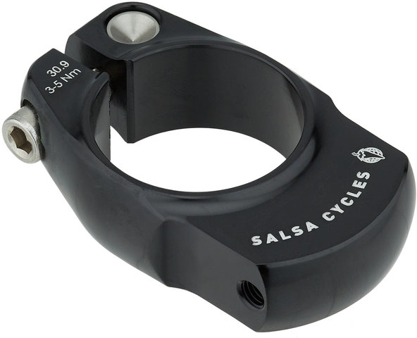 Post Lock Seat Clamp with Pannier Rack Mount - black/30.9 mm