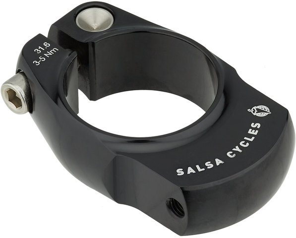 Salsa Attache de Selle Post Lock avec Fixation pour Porte-Bagages - black/31,6 mm