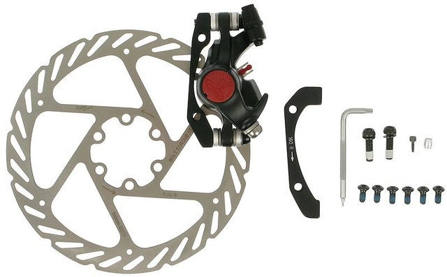 Avid BB5 MTB Disc Brake with Brake Rotor - black/front/rear 160 mm rotor