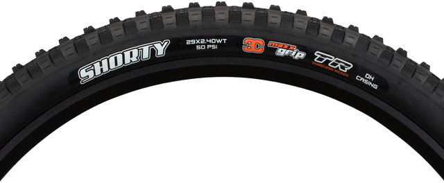 Maxxis Cubierta plegable Shorty 3C MaxxGrip DH WT TR 29" - negro/29x2,4