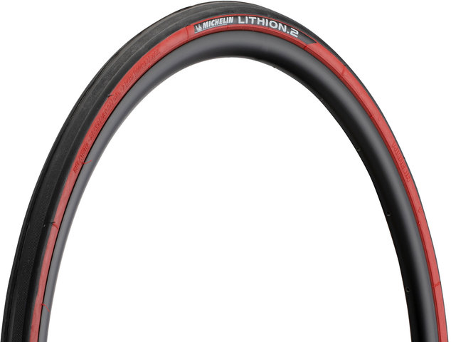 Michelin Lithion 2 28" Folding Tyre - black-red/25-622 (700x25c)