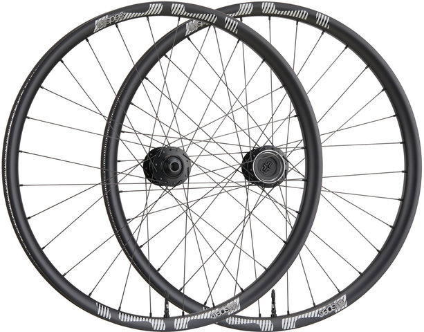 e*thirteen espec Race Carbon Enduro Boost 27.5" Wheelset - black-silver/27.5" set (front 15x110/Boost+ rear 12x148 Boost) SRAM XD