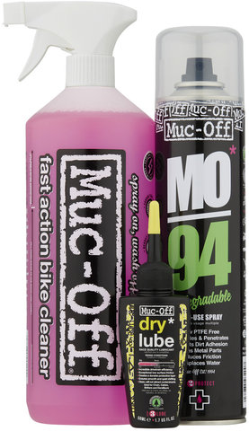 Muc-Off Wash, Protect, Dry Lube Kit Fahrrad Pflege-Set - universal/universal