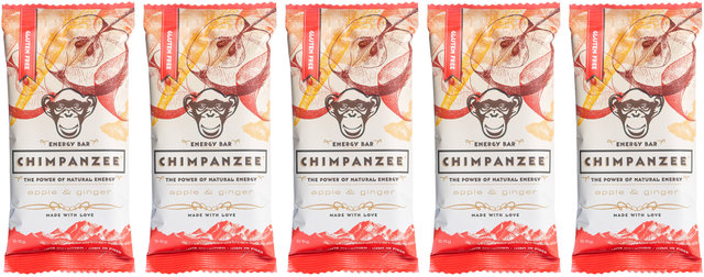 Chimpanzee Barrita Energy Bar - 5 unidades - apple & ginger/275 g