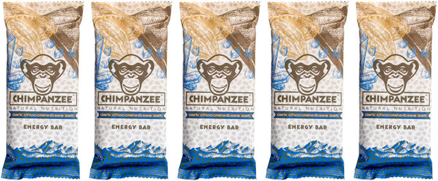 Chimpanzee Barrita Energy Bar - 5 unidades - dark chocolate & sea salt/275 g