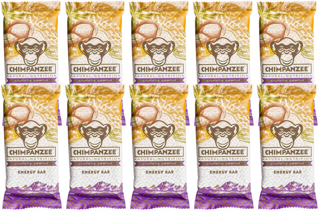 Chimpanzee Energy Bar - 10 Pack - crunchy peanut/550 g