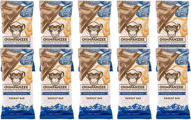 Chimpanzee Energy Bar - 10 Pack - dates & chocolate/550 g