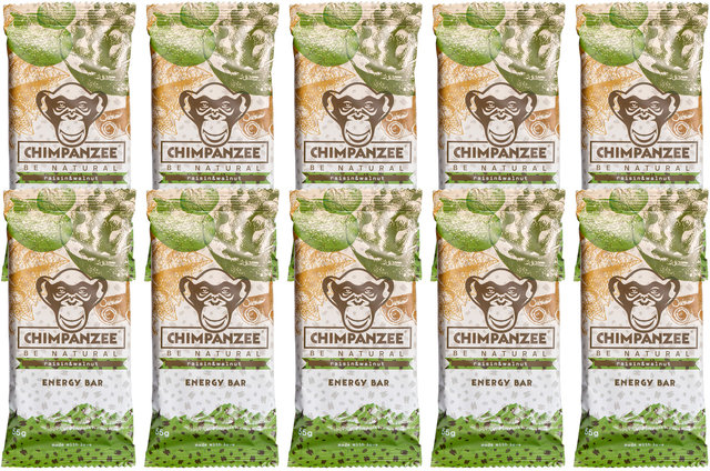 Chimpanzee Barrita Energy Bar - 10 unidades - raisin & walnut/550 g