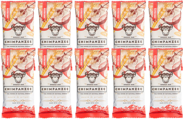 Chimpanzee Energy Bar - 10 Pack - apple & ginger/550 g