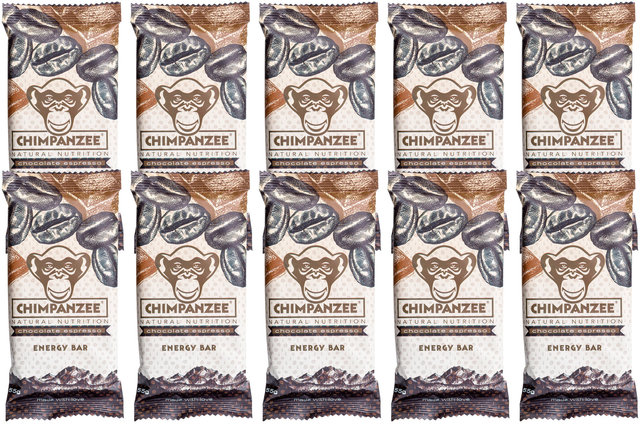 Chimpanzee Barrita Energy Bar - 10 unidades - chocolate espresso/550 g