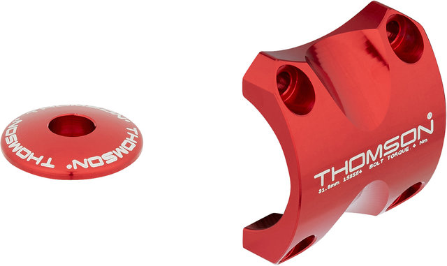 Thomson Elite X4 31.8 Dress Up Kit Handlebar Clamp Kit - red/universal