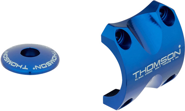 Thomson Juego de placas de fijación de manillar Elite X4 31.8 Dress Up Kit - azul/universal