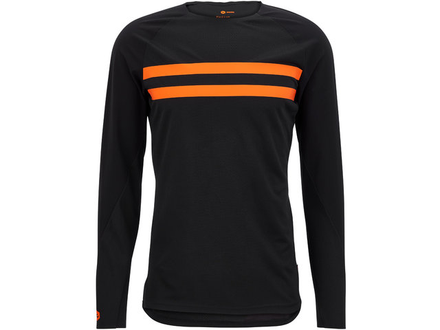 Maillot MTB L/S - black-orange/M