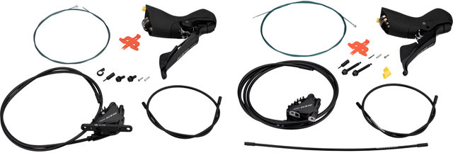 105 v+h Set BR-R7070 + ST-R7020 Scheibenbremse - silky black/Satz (VR + HR)