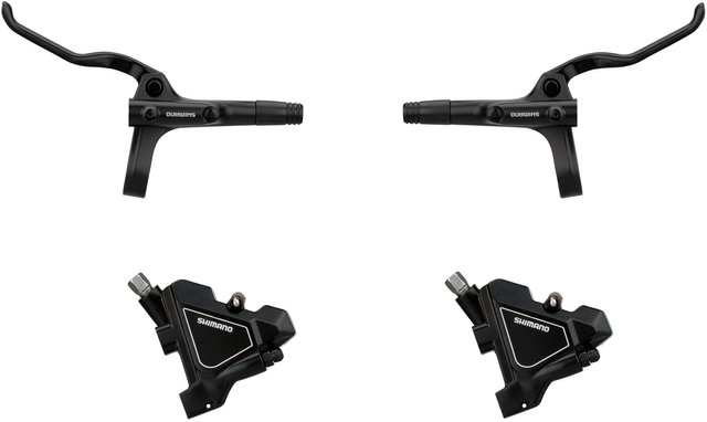 Shimano BR-UR300 + BL-MT200 Disc Brake Set - black/set (front+rear)