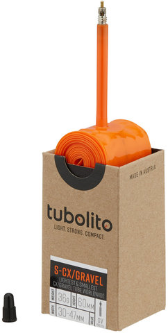 S-Tubo-CX/Gravel-All Schlauch 27,5"/28" - orange/30-47 x 584-622 SV 60 mm