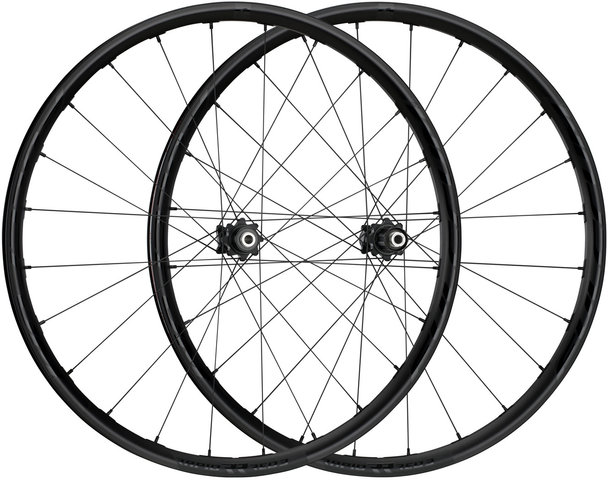 Rapid Red 3 Disc Center Lock 28" Laufradsatz - schwarz/28" Satz (VR 12x100 + HR 12x142) Shimano