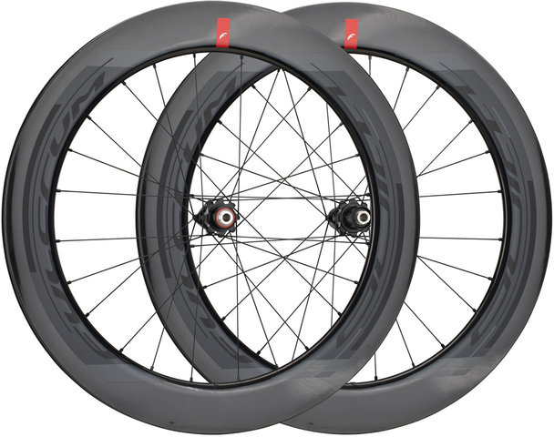 Wind 75 Disc Center Lock Carbon 28" Laufradsatz - schwarz/28" Satz (VR 12x100 + HR 12x142) Shimano