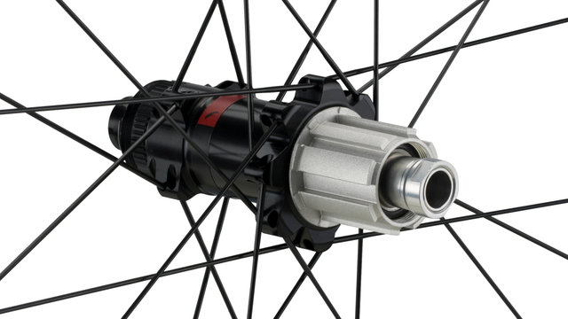 Rapid Red 5 DB Disc Center Lock 28" Wheelset - black/28" set (front 12x100 + rear 12x142) Campa N3W