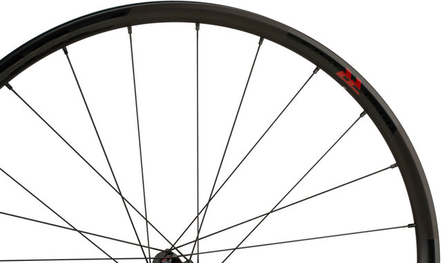 Rapid Red 5 DB Disc Center Lock 28" Wheelset - black/28" set (front 12x100 + rear 12x142) Shimano