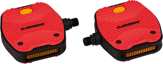 Look Geo City Grip Platform Pedals - red/universal
