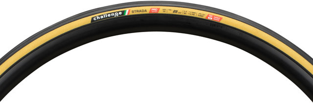 Challenge Strada Pro 28" Folding Tyre - black-brown/25-622 (700x25c)