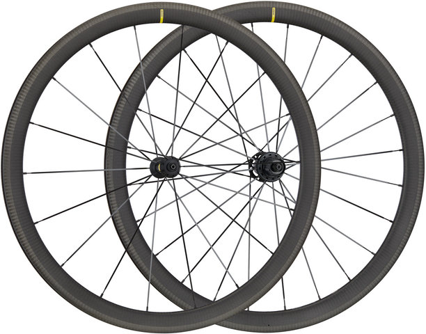 Mavic Set de Roues en Carbone Cosmic SL 40 - noir/Set de 28" (avant 9x100 + arrière 10x130) Shimano