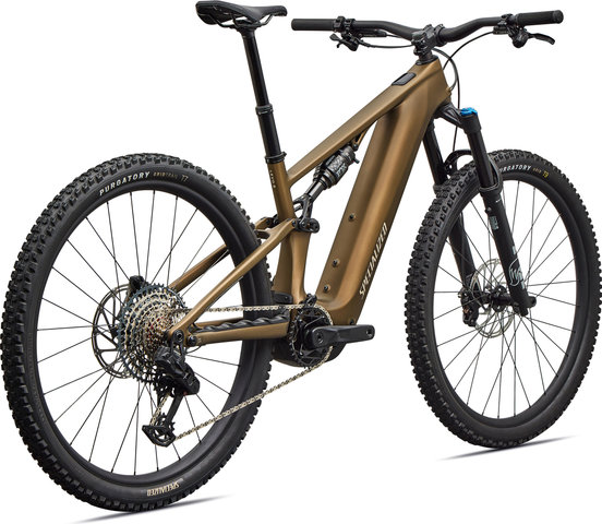 Specialized Vélo Électrique Tout-Terrain Turbo Levo R Comp Carbon 29" - satin burnt gold metallic-sandstone metallic | 44 mm | 140 mm | 29" | 160,0 mm | L