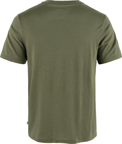 Fjällräven T-shirt Hoja Wool - laurel green | L
