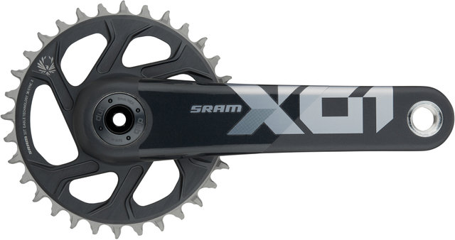 SRAM X01 Eagle CL55 DUB DM 12-fach Carbon Kurbelgarnitur - lunar-polar/170,0 mm 32 Zähne