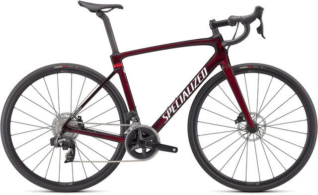 Vélo de Route en Carbone Roubaix Comp SRAM Rival eTap AXS Disc - gloss red tint carbon-metallic white silver/54 cm
