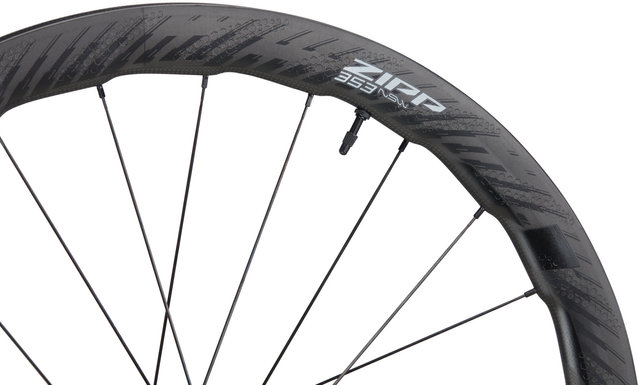 Zipp Juego de ruedas 353 NSW Carbon Tubeless Disc Center Lock - black/28" set (RD 12x100 + RT 12x142) Shimano