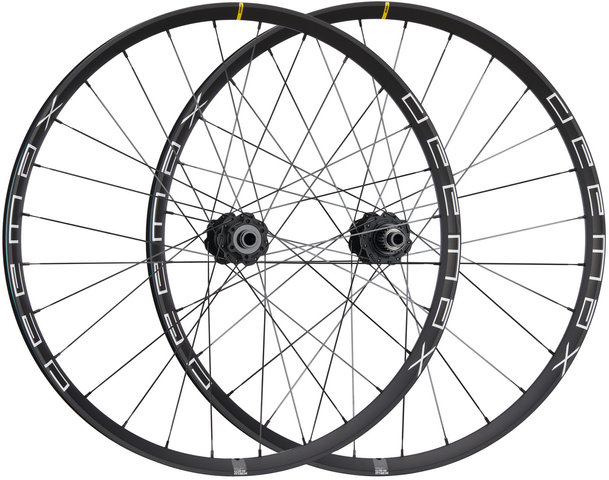 Mavic Juego de ruedas Deemax 21 Disc 6 agujeros 27,5" Boost - negro/Juego 27,5" (RD 15x110 Boost + RT 12x148 Boost) Shimano Micro Spline