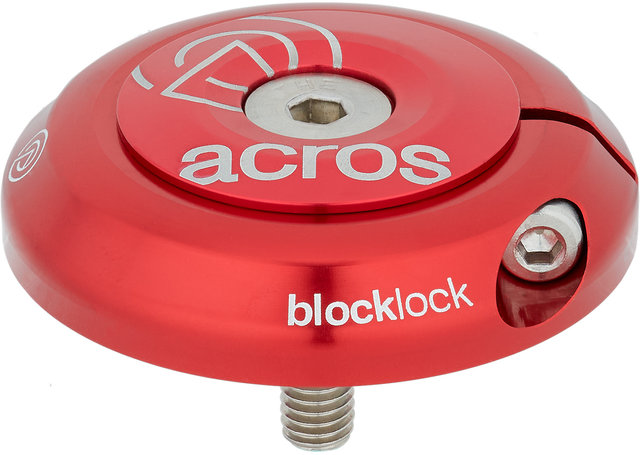 Acros Pieza superior del juego de dirección Blocklock ZS44/28,6 - rojo/ZS44/28,6