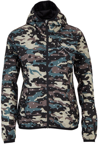 Water Resistant Women's Windbreaker - forest camo/M