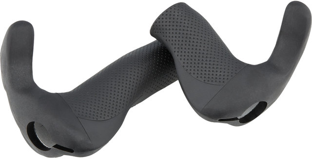 Stuby Short Handlebar Grips for Twist Shifter (one-sided) - black-grey/M