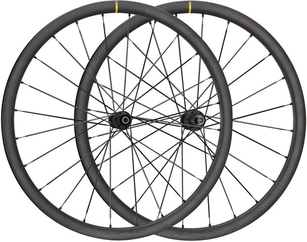 Mavic Cosmic SLR 32 Center Lock Disc Carbon Wheelset - black/28" set (front 12x100 + rear 12x142) Shimano