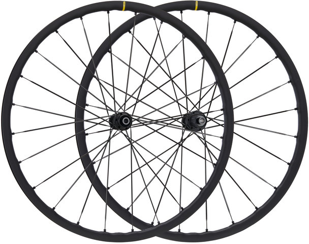 Mavic Ksyrium SL Center Lock Disc Wheelset - black/28" set (front 12x100 + rear 12x142) Shimano