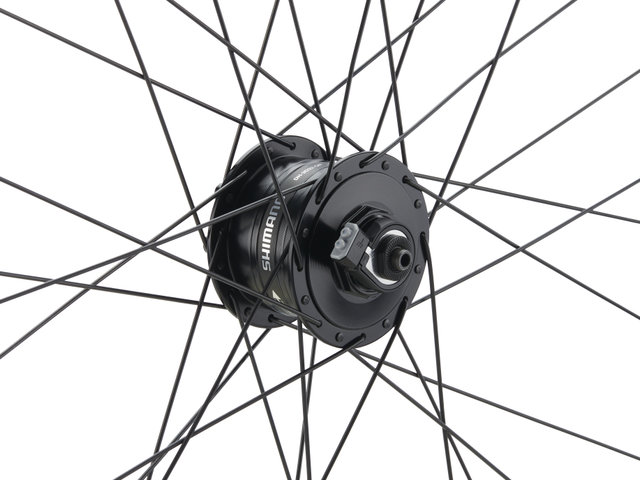 bc basic Mountain Alivio Disc 6-Loch DT Swiss 533D 29" Laufradsatz - schwarz | 29" Satz (VR 9x100 Dynamo + HR 10x135) Shimano