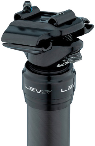 Kind Shock Tija de sillín LEV-Ci 125 mm - black/30,9 mm / 390 mm / SB 0 mm / sin Remote