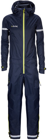 Commutesuit Road Edition Rain Overall - navy blue-lime/M