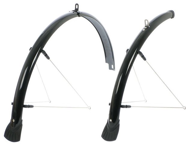 Juego de guardabarros Rainbow Trekking 45 ruedas delantera y trasera - negro/28" set ( RD+RT )
