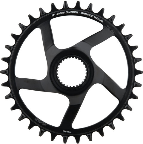 espec Steel Direct Mount Chainring for Bosch CX Gen4 - black/34 tooth