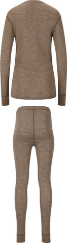Whistler Cerro Merino L/S Women's Thermal Underwear Set - fallen rock | S