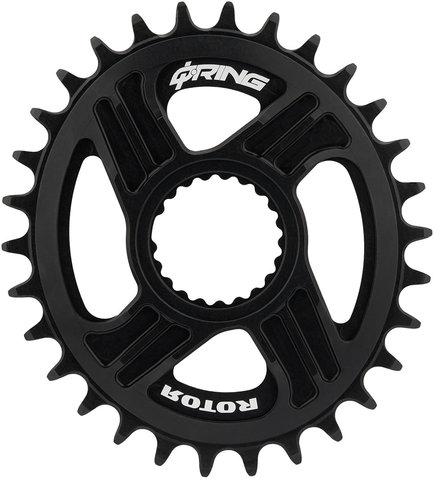 Rotor Plato Direct Mount Shimano MTB 12 velocidades, Q-Rings - negro/30 dientes