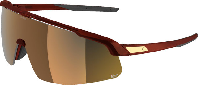 Alpina Turbo Pro S Q-Lite Sports Glasses - red translucent matt | mirror gold