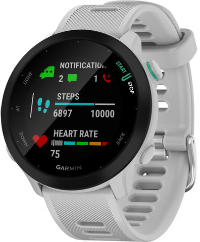 Garmin Smartwatch Forerunner 55 GPS - blanco piedra-negro/universal